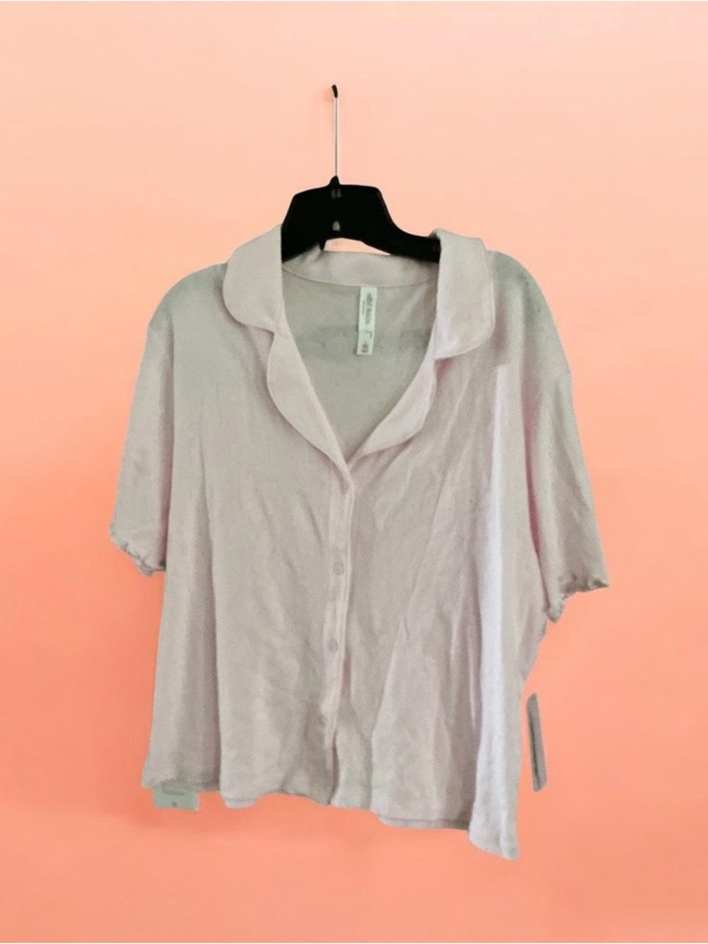 wild fable Light Pink Short Pajama Set - Button-Front Top & Shorts - Picture 2 of 5